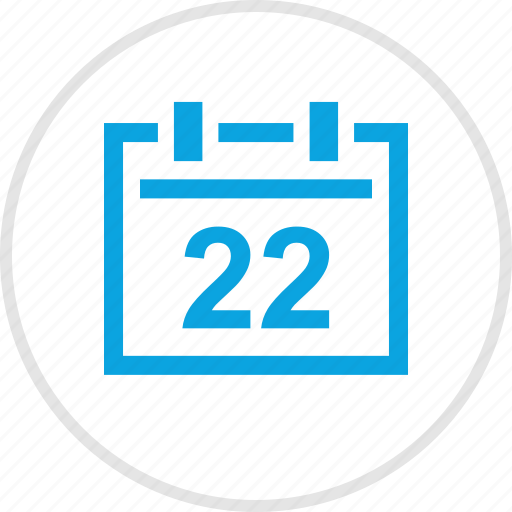 Bell, month, number, schedule, twenty, two icon - Download on Iconfinder