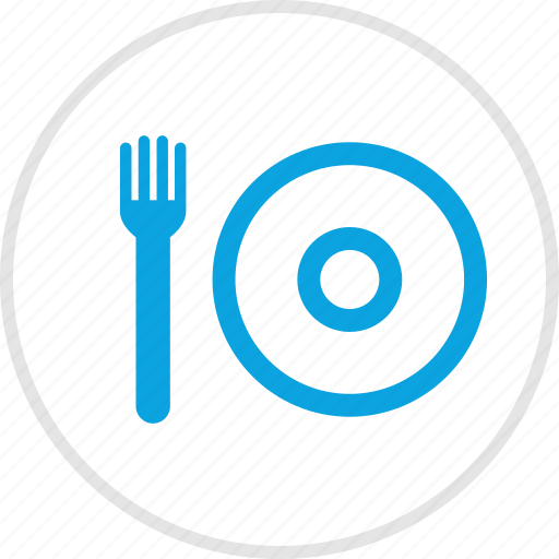 Food, fork, lunch, menu, plate icon - Download on Iconfinder