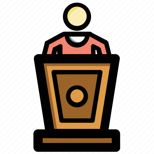 Communication, conference, lecture, presentation, public speaker icon - Download on Iconfinder