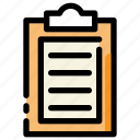 clipboard, document, file, task