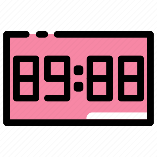 Alarm, clock, school, digital icon - Download on Iconfinder