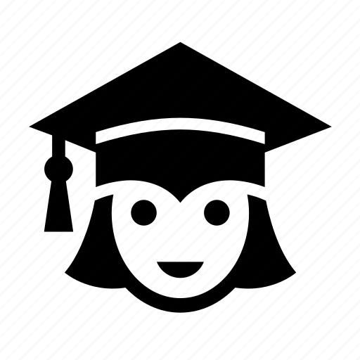 Education, girl, graduation, graduation cap, student, woman icon - Download on Iconfinder