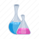 flask, chemistry, science, education