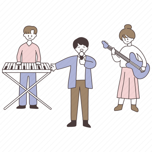 Music club, band, musician, concert, singing, playing music, school club icon - Download on Iconfinder