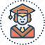 scholar, diploma, graduation, mortarboard, bachelor, graduate, degree 