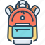 education, knapsack, rucksack, satchel, haversack, backpack, school bag 