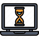timer screen, hourglass screen, deadline, sand clock, online counting, live counting