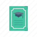 achievement, certificate, degree, document