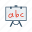 alphabet, board, presentation, teaching 