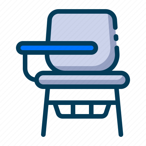 Chair, desk, education, learning, school, student, student chair icon - Download on Iconfinder