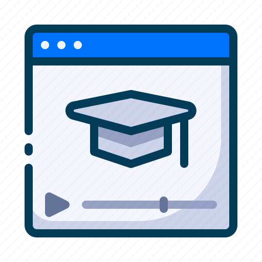 E learning, education, learning, school, student, tutorial, video learning icon - Download on Iconfinder