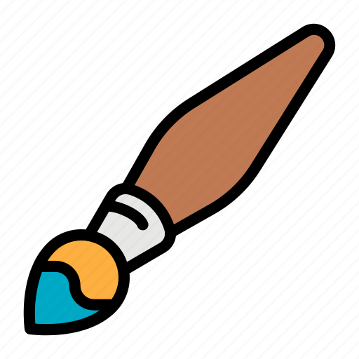 Paintbrush, brush, art, paint, artist, study, education icon - Download on Iconfinder