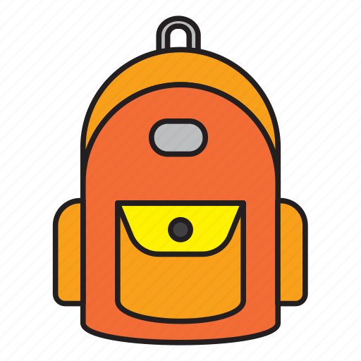 Back, backpack, backpacker, school, university icon - Download on Iconfinder