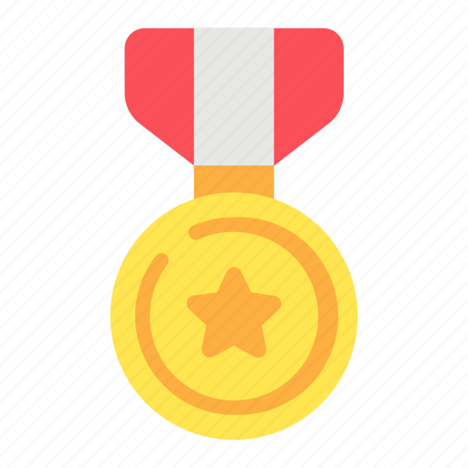 Medal, ribbon, competition, award, victory, champion, gold icon - Download on Iconfinder
