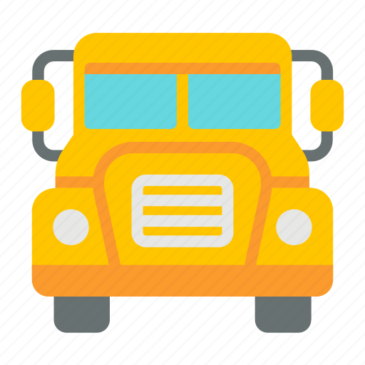 School, bus, education, transportation, yellow, student, transport icon - Download on Iconfinder
