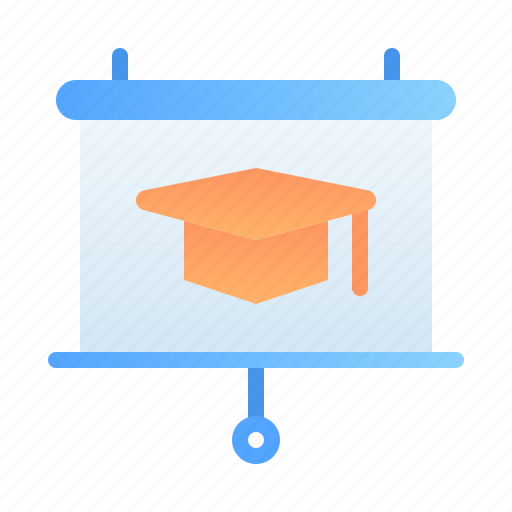 Education, learning, presentation, projector, school, screen, student icon - Download on Iconfinder