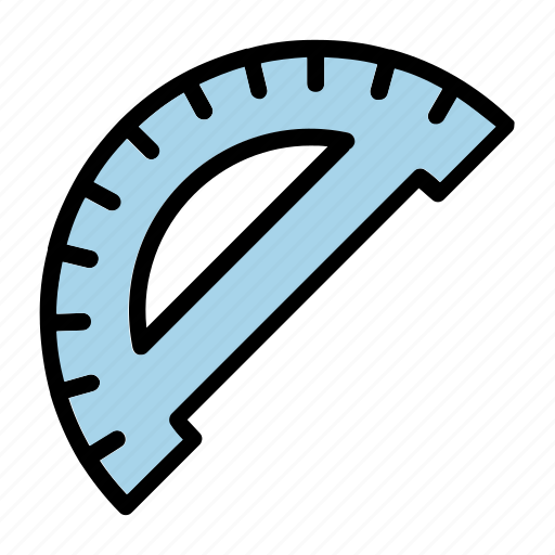Learning, math, protractor, ruler, school icon - Download on Iconfinder