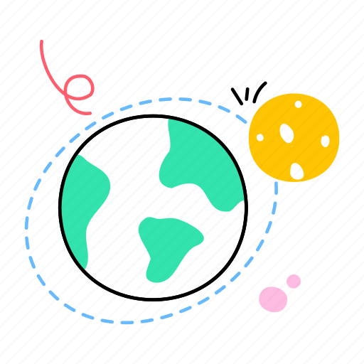 Orbit, science, planet, proton, solar system sticker - Download on Iconfinder
