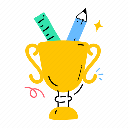 Award, trophy, reward, prize, achievement sticker - Download on Iconfinder