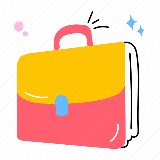 School bag, briefcase, handbag, baggage, bag sticker - Download on Iconfinder