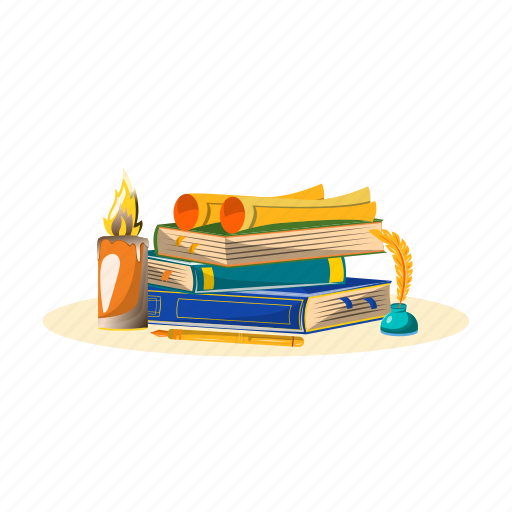 School, subject, writing, book, library, reading illustration - Download on Iconfinder