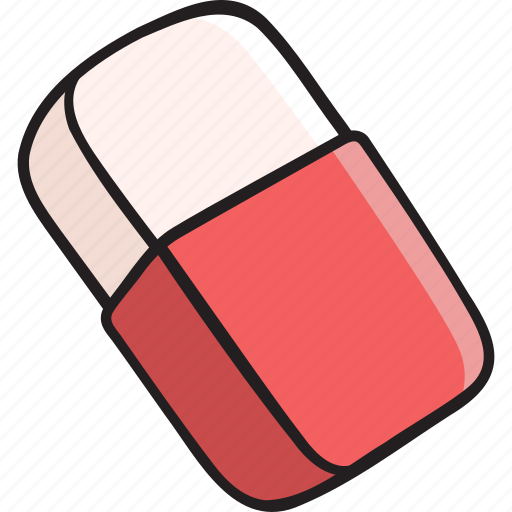 Eraser, rubber, stationery, education, school material icon - Download on Iconfinder