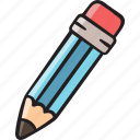 pencil, stationery, writing tool, drawing tool, art tool, school material