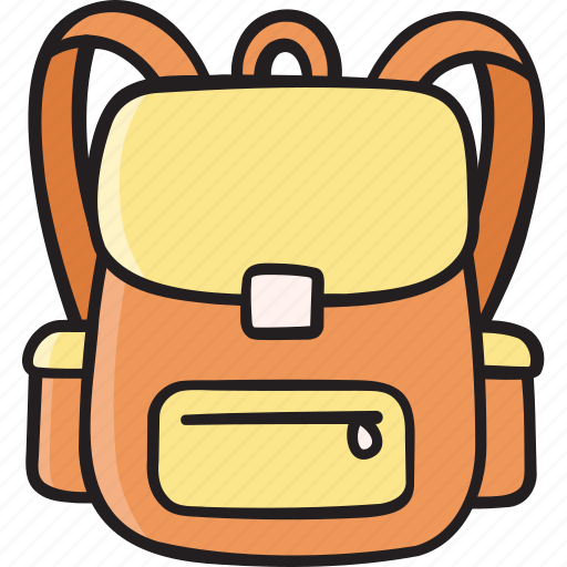 School bag, backpack, education, baggage, luggage icon - Download on Iconfinder