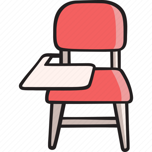 School chair, classroom, school, study chair, education, furniture icon - Download on Iconfinder