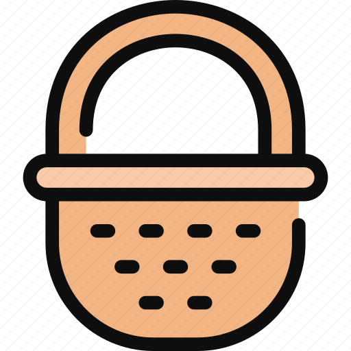 Basket, wicker, picnic, gardening, camping icon - Download on Iconfinder