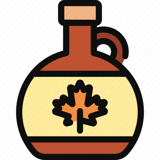 Maple syrup, sweet, dessert, natural sugar, food, bottle icon - Download on Iconfinder