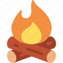 campfire, firewood, fireplace, bonfire, flame, camping