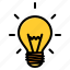 bulb, idea, lamp, light, school 