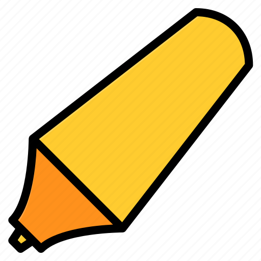 Education, highlighter, marker, school, study icon - Download on Iconfinder