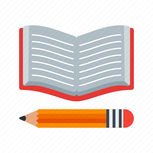 Book, education, paper, pencil, stationery, study icon - Download on Iconfinder