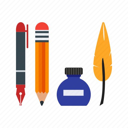 Artist, artistic, equipment, pen, pencil, school, writing icon - Download on Iconfinder