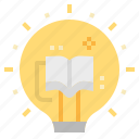 bulb, idea, intelligence, knowledge, think