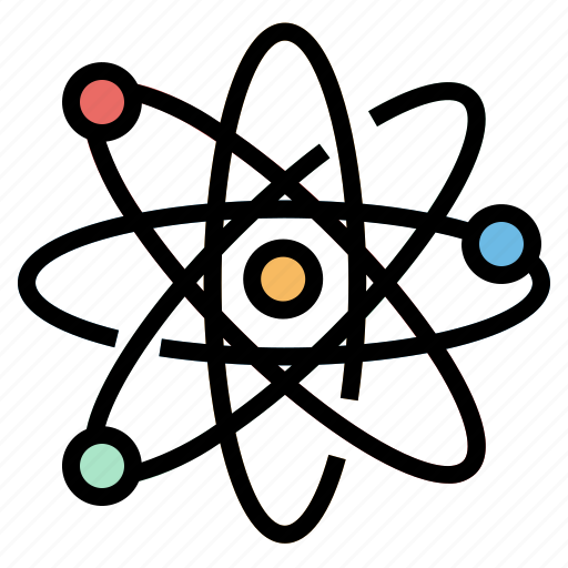 Atom, atomic, education, nuclear, physics icon - Download on Iconfinder
