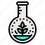 biology, education, experiment, flask, sprout 