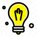 bulb, idea, science