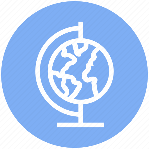Desk globe, education, globe, map, science, table globe, world map icon - Download on Iconfinder