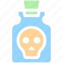bottle, deadly, poison, potion, skull, toxic, weaponry