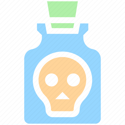 Bottle, deadly, poison, potion, skull, toxic, weaponry icon - Download on Iconfinder