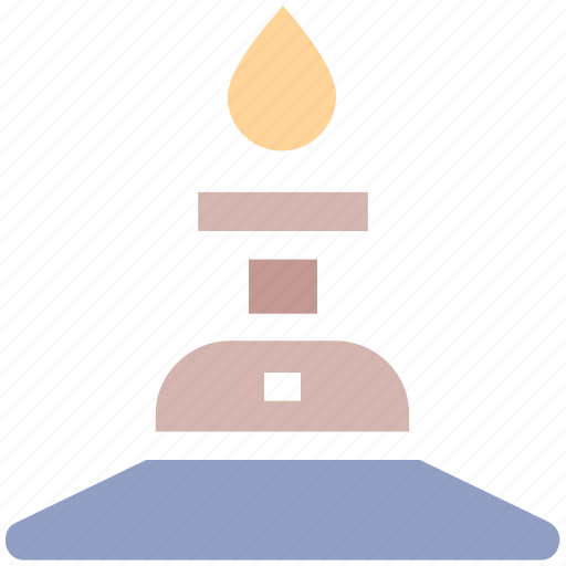 Burn, candle, education, fire, light, physics, science icon - Download on Iconfinder