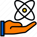atom, give, laboratory, research, science