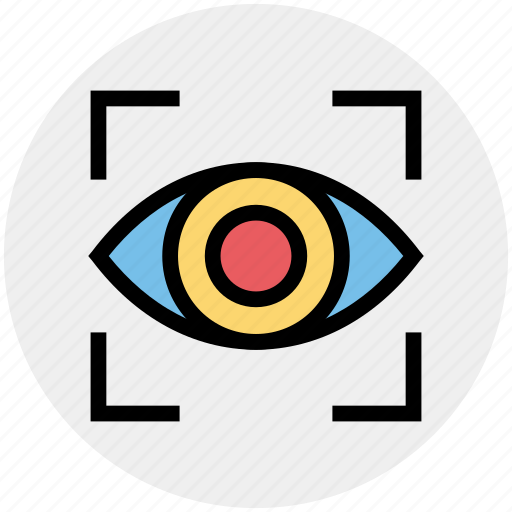 Analysis, eye, eye focus, monitoring, target, vision icon - Download on Iconfinder