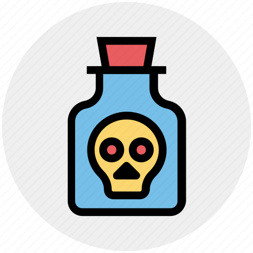 Bottle, deadly, poison, potion, skull, toxic, weaponry icon - Download on Iconfinder