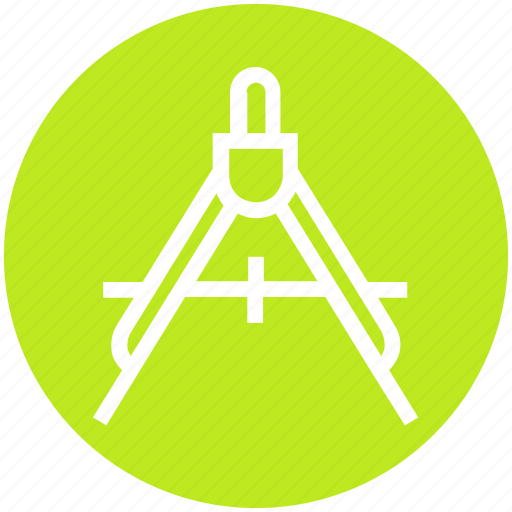 Compass, draw, education, geometry, math, school, science icon - Download on Iconfinder