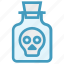 bottle, deadly, poison, potion, skull, toxic, weaponry 