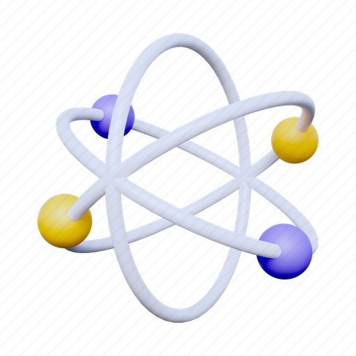 Atom, science, molecule, chemistry, electron, physics, research 3D illustration - Download on Iconfinder